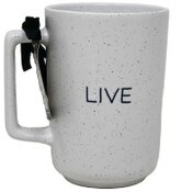 Wholesale - Tall Mug with Debossed "Live" Nicole Miller C/P 36